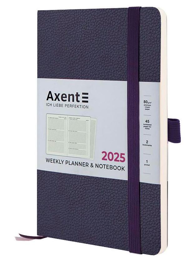 Тижневик Axent Partner Soft Skin 2025 датований 125x195 мм Синій (8509-25-02-A)