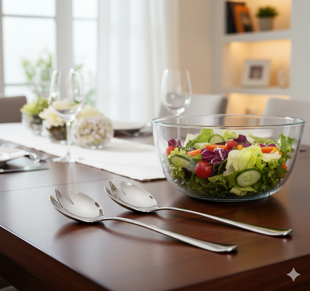 Ложка салатная Sakura из нержавеющей стали (29682831) - фото 2 Ложка салатная Sakura из нержавеющей стали (29682831) - фото 2