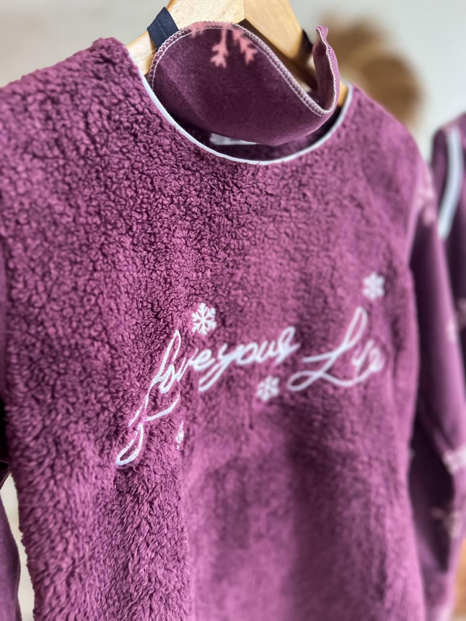 Пижама женская теплая DO2161 S Фиолетовый - фото 9 Пижама женская теплая DO2161 S Фиолетовый - фото 9