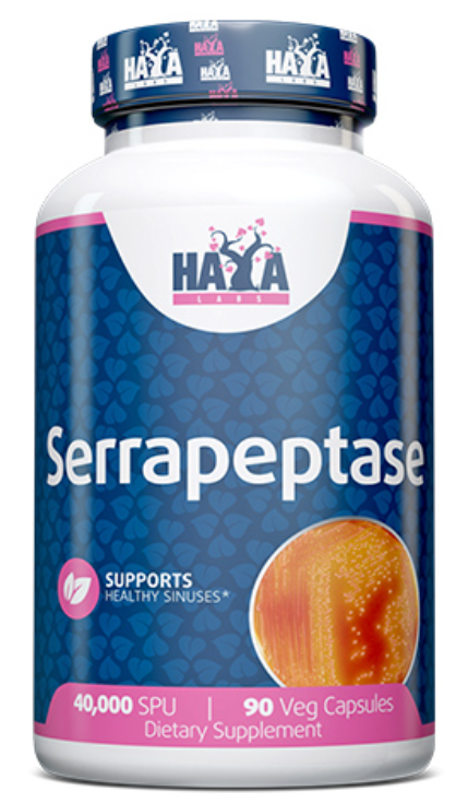 Комплекс Фермент Серрапептаза Haya Labs Serrapeptase 40000 SPU 90 вегетарианских капсул Комплекс Фермент Серрапептаза Haya Labs Serrapeptase 40000 SPU 90 вегетарианских капсул