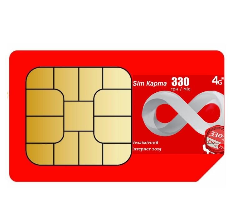 Стартовый пакет безлимитный 4G Vodafon интернет для 3G/4G модемов и смартфонов