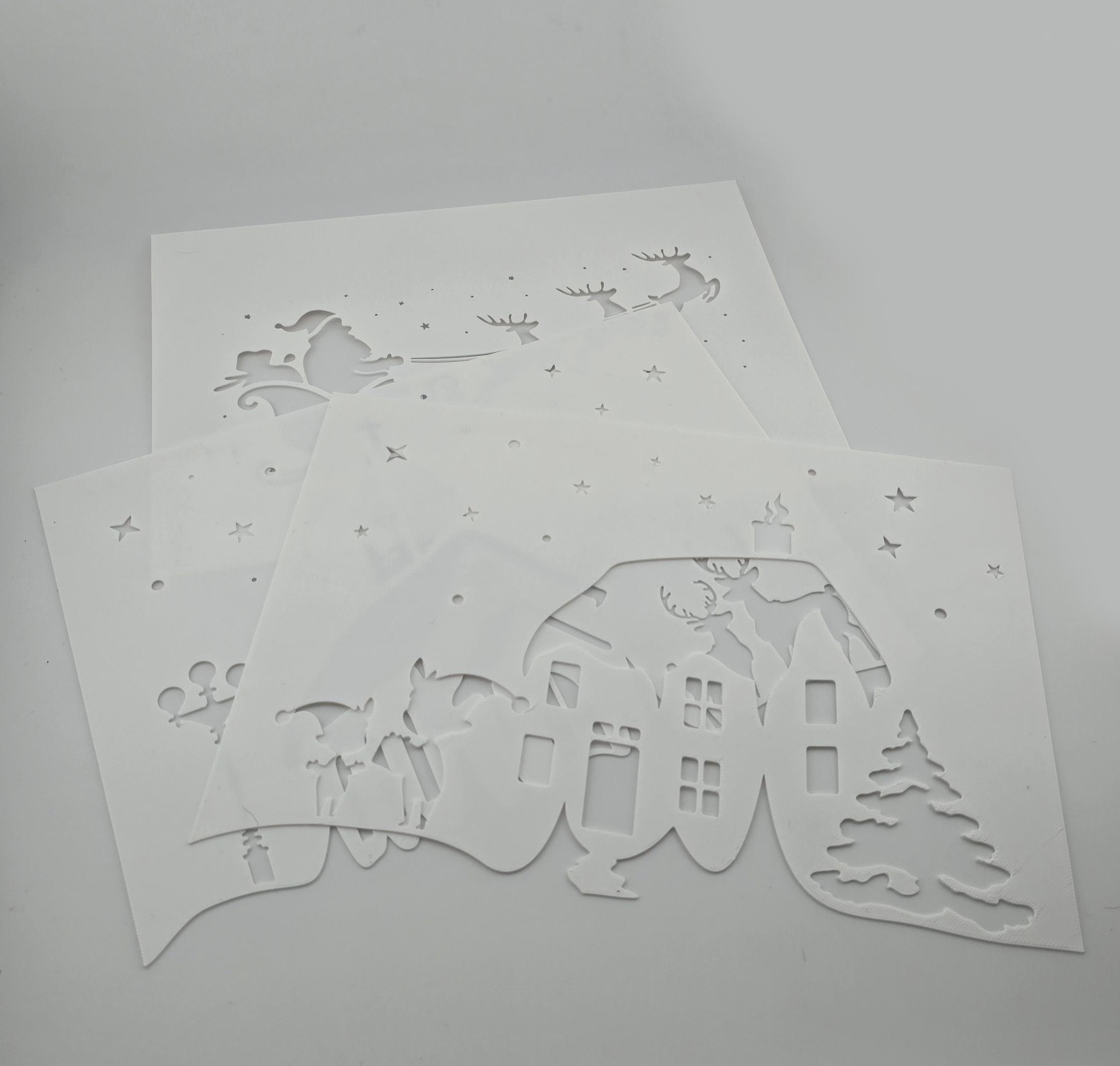 Набор трафаретов для искусственного снега (30155862)