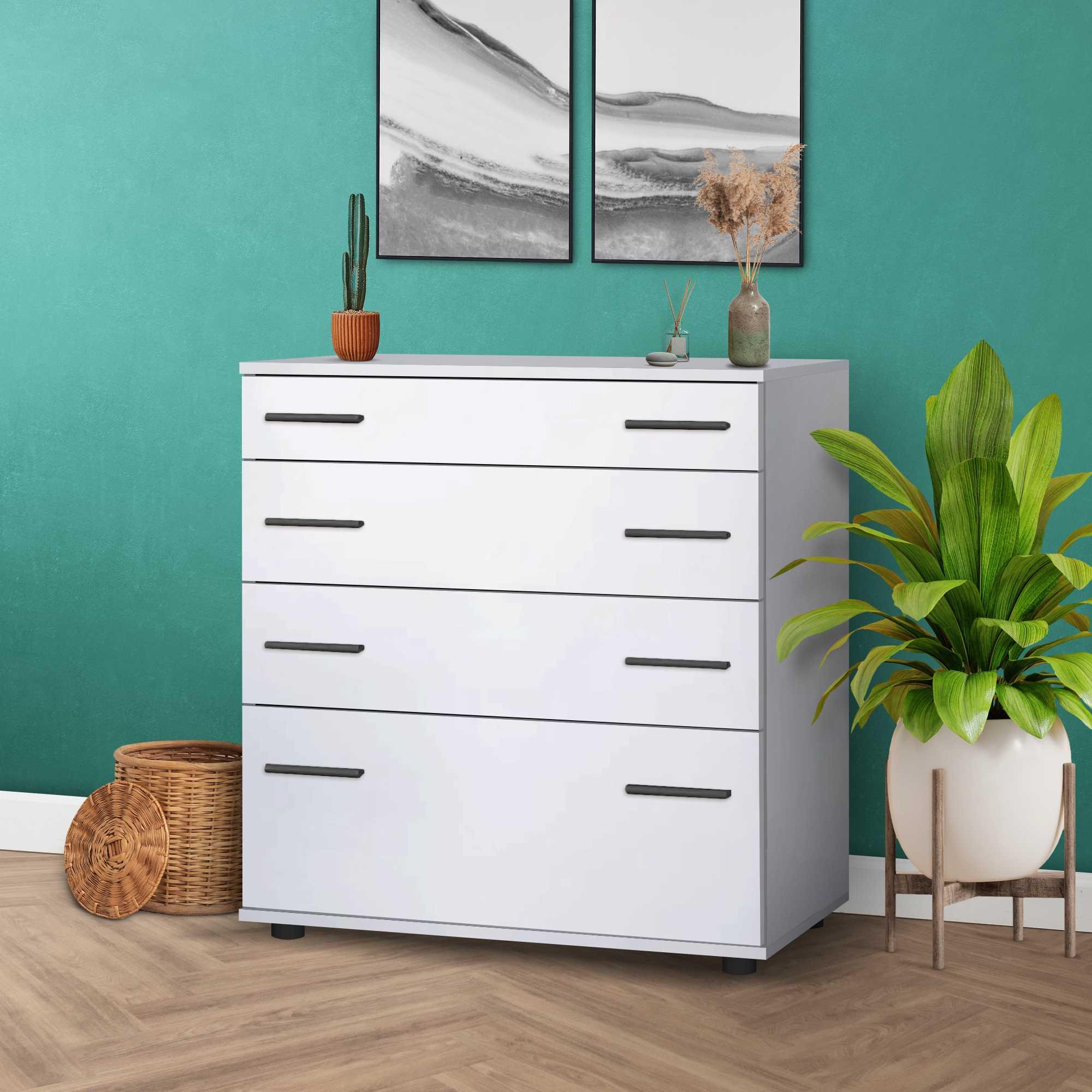 Комод із висувними шухлядою та дверцятами Білий (О-2б) - фото 3 Комод із висувними шухлядою та дверцятами Білий (О-2б) - фото 3