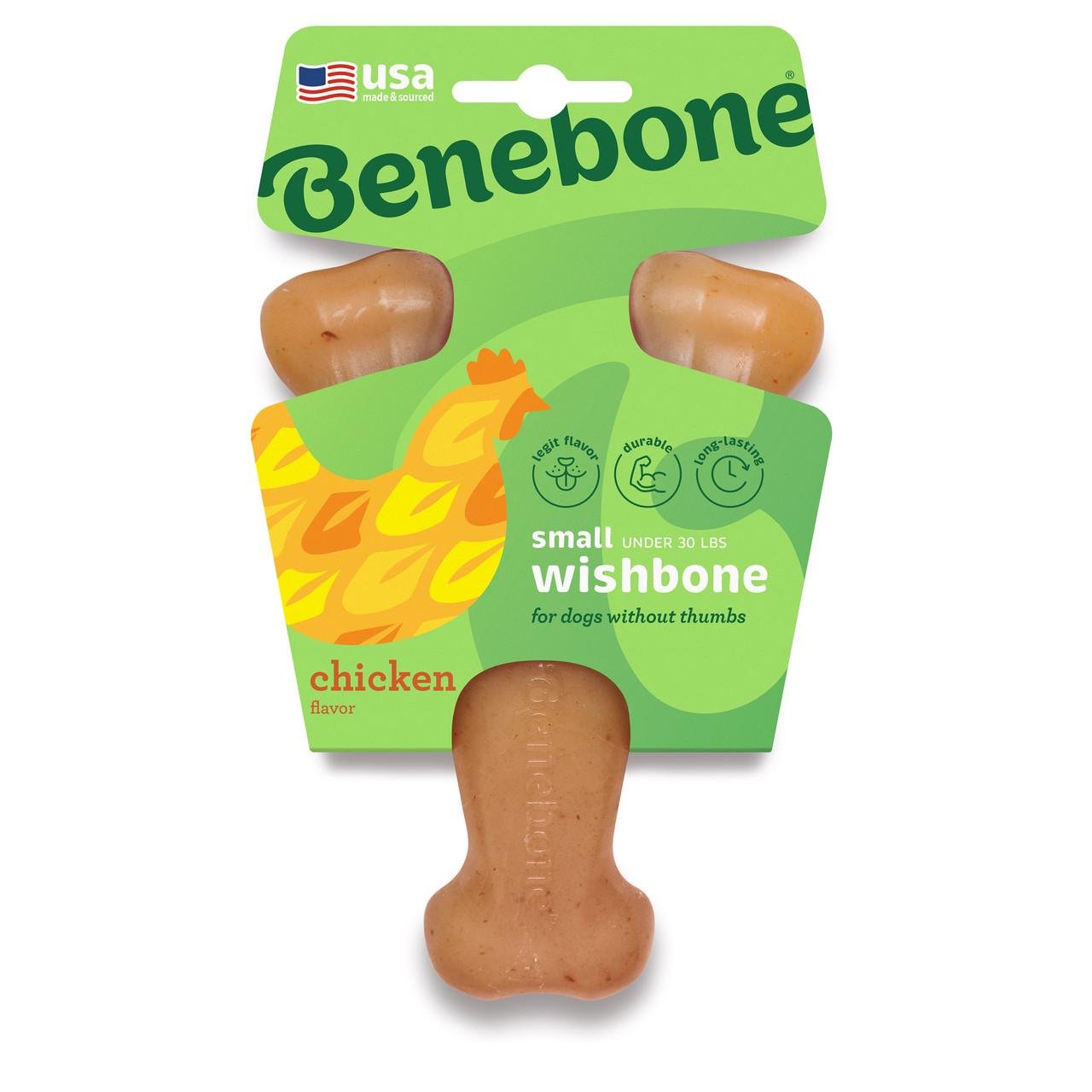 Игрушка для собак Benebone Wishbone Chicken Рычаг со вкусом курицы S до 13 кг (840500)