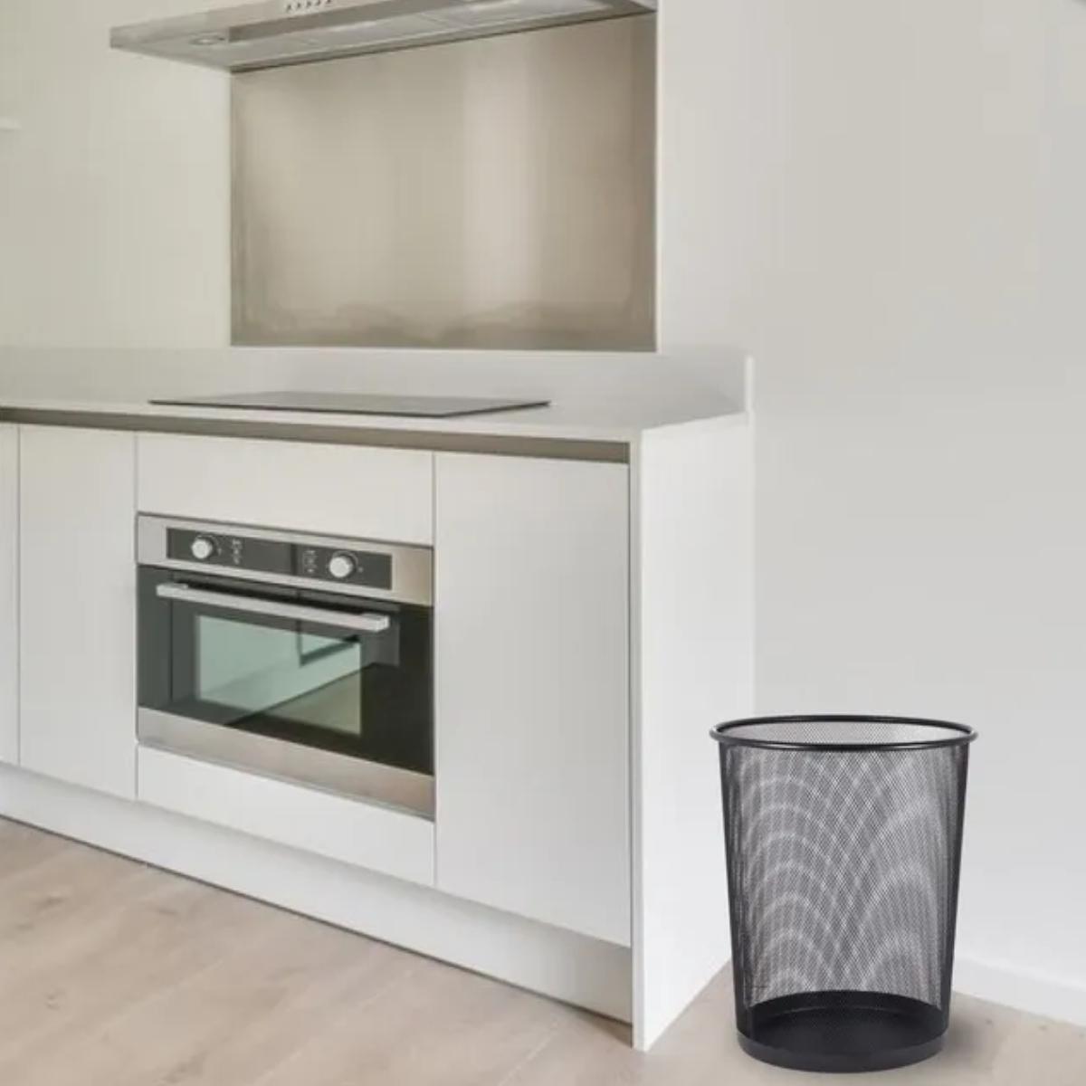 Кошик для паперів металевий Paper Basket круглий 23,5х18,5х27 см Чорний (WW01444ST) - фото 3 Кошик для паперів металевий Paper Basket круглий 23,5х18,5х27 см Чорний (WW01444ST) - фото 3