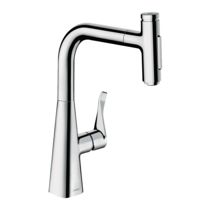 Смеситель кухонный Hansgrohe Metris Select 240 2jet sBox с вытяжным душем Хром (73817000)