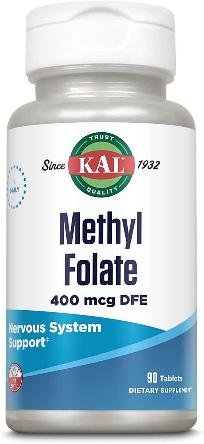 Метилфолат KAL Methyl Folate 400 mcg DFE 90 таблеток