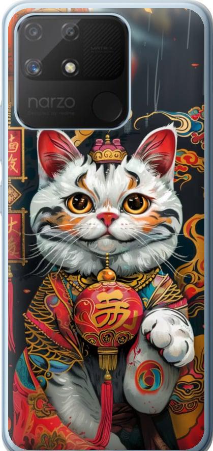 Чехол на Realme Narzo 50A China Cat v2 (6135u-2514-42517)
