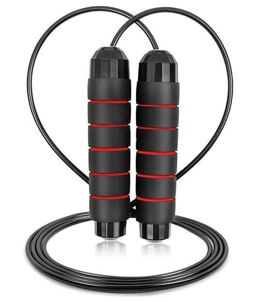 Скакалка скоростная PowerPlay 4210 Power Weighted Jump Rope 2,7 м Черный