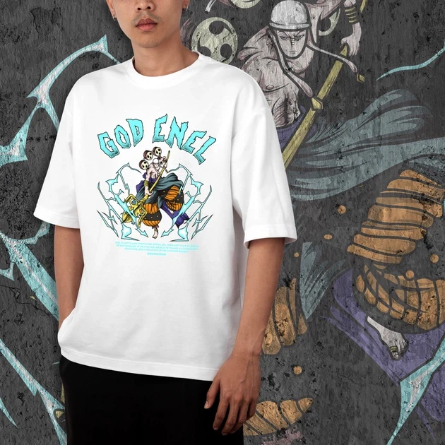 Футболка чоловіча з принтом Ван Піс God Enel р. 48 (Anime0239)