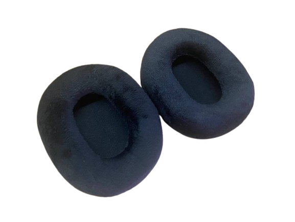 Амбушюри велюрові універсальні для навушників овальні 10х8 см Чорний (30502160)