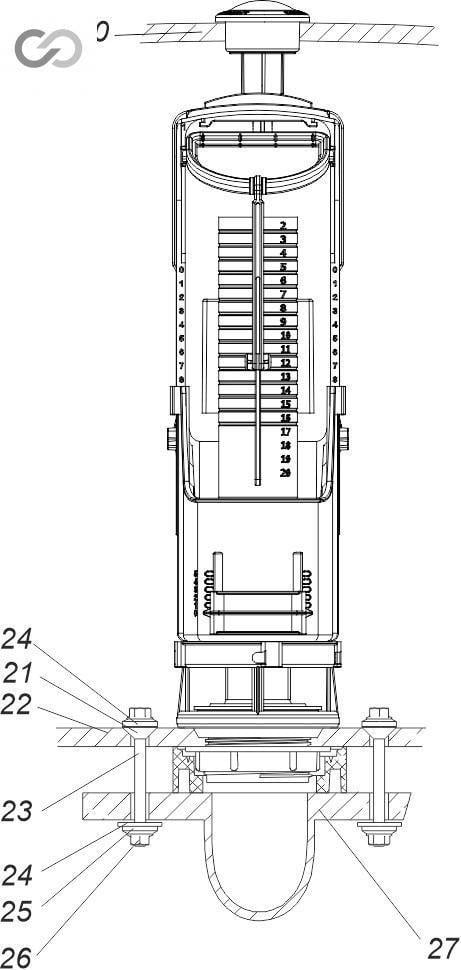 Арматура спускная SoloPlast АС2-03 с двумя режимами слива (2526101961) - фото 3