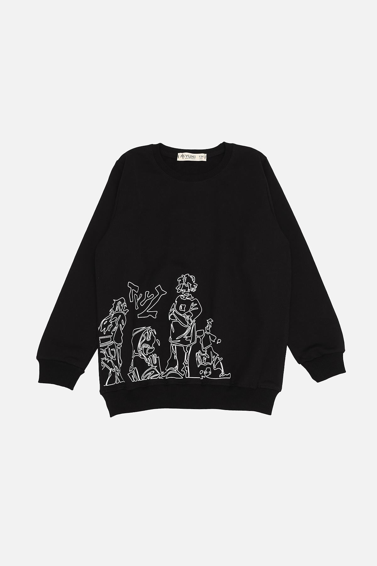 Свитшот для мальчика 134 см Черный (ЦБ-00272536)