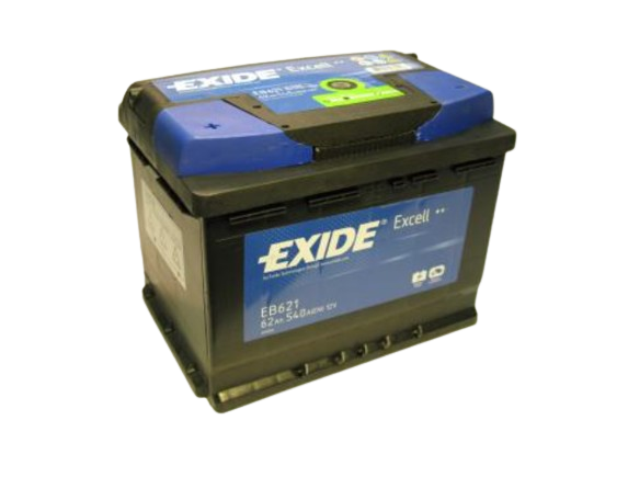 Акумулятор автомобільний EXIDE Excell 62 Ah 540A 12V