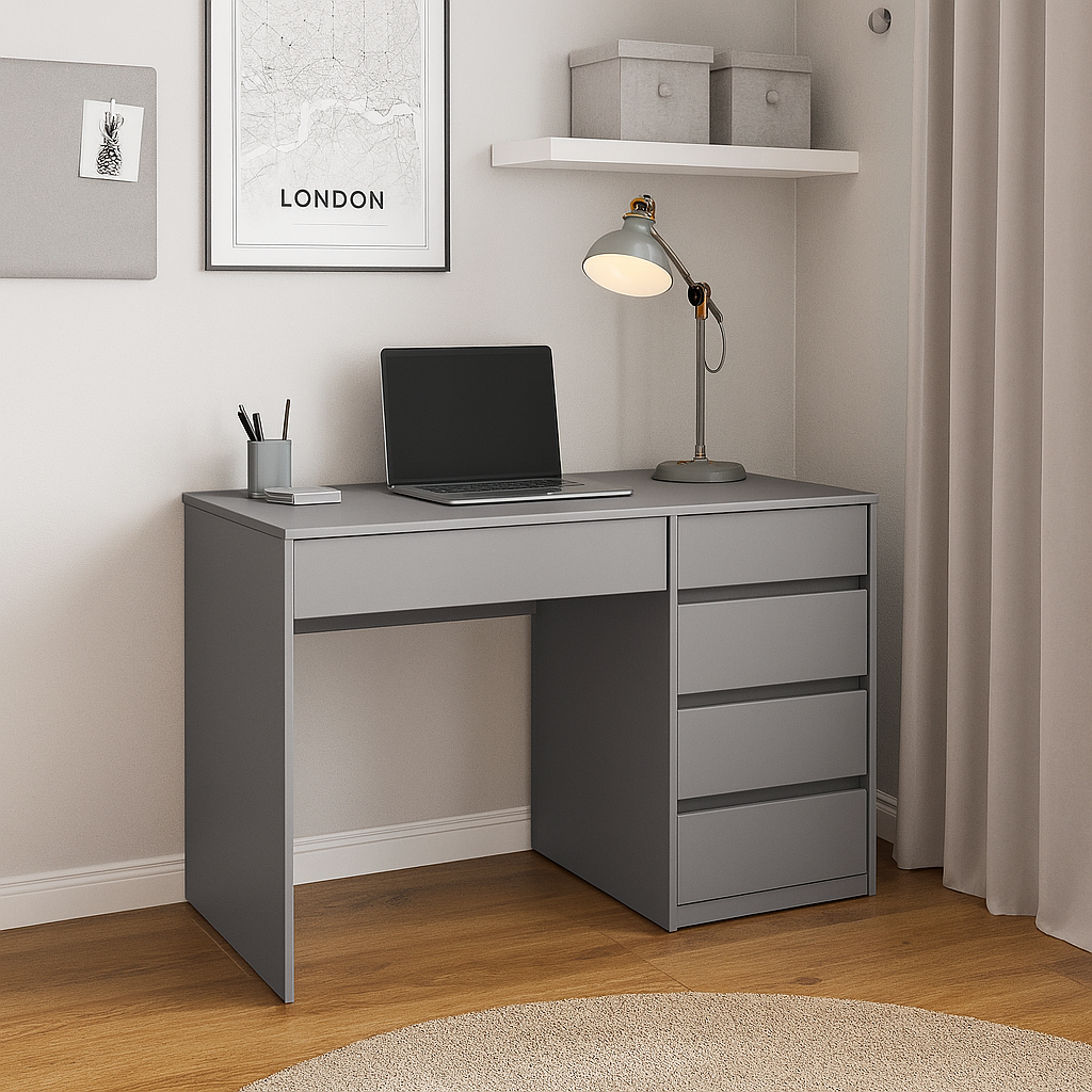 Стіл письмовий СП7 5Я SENAM 780х1100х600 мм ДСП Сіра мишка - фото 1 Стіл письмовий СП7 5Я SENAM 780х1100х600 мм ДСП Сіра мишка - фото 1