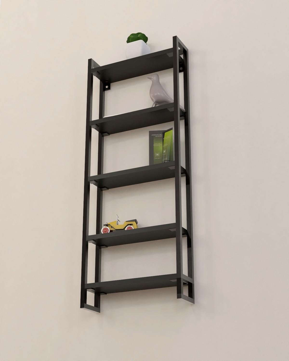 Полка-стеллаж для мелочей EcoLoft Тарис DSP-1470-5 в стиле лофт Черный (35281950)