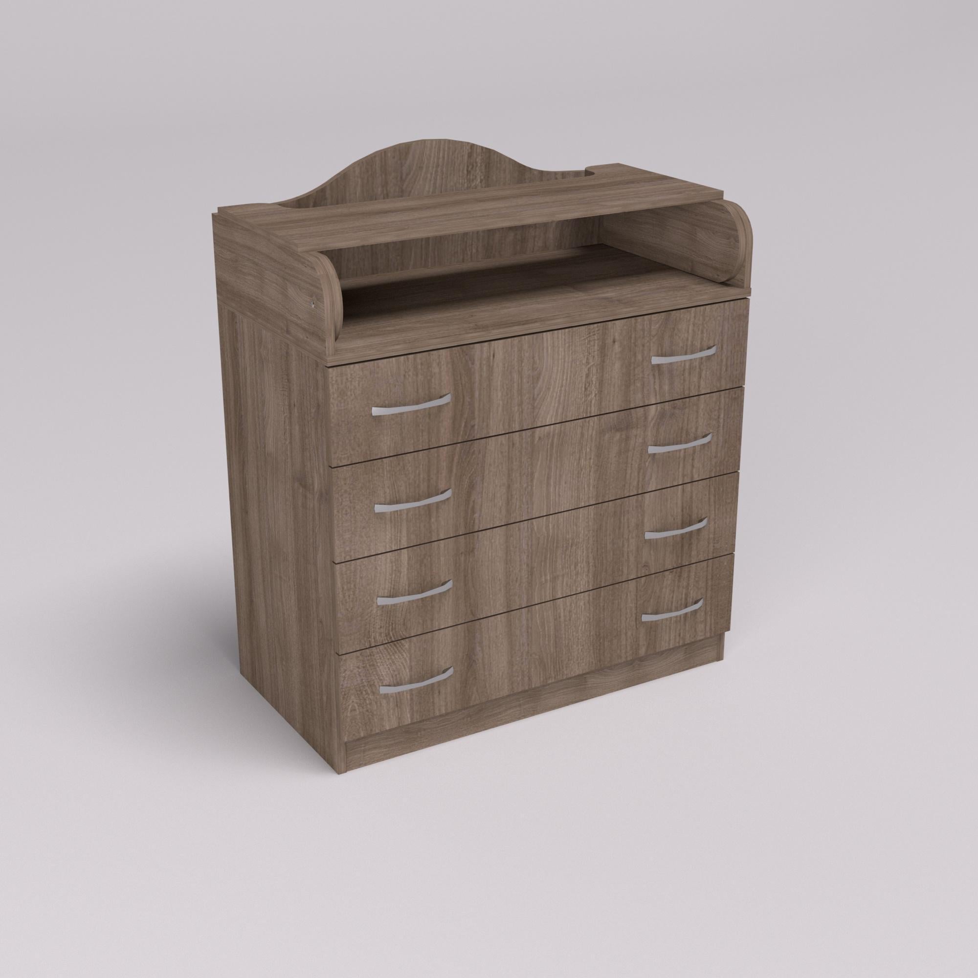 Комод пеленальный №1 864х465х1020 мм Дуб Шамони Темный (12068)