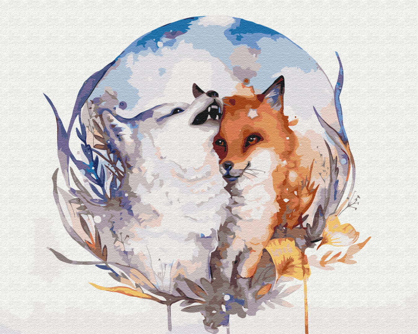 Картина за номерами Brushme Закохана лисичка 48x60 см (BS51935L)