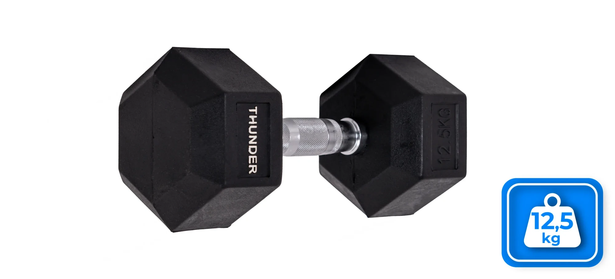 Гантель шестигранна Thunder 12,5 кг (436402) - фото 2 Гантель шестигранна Thunder 12,5 кг (436402) - фото 2