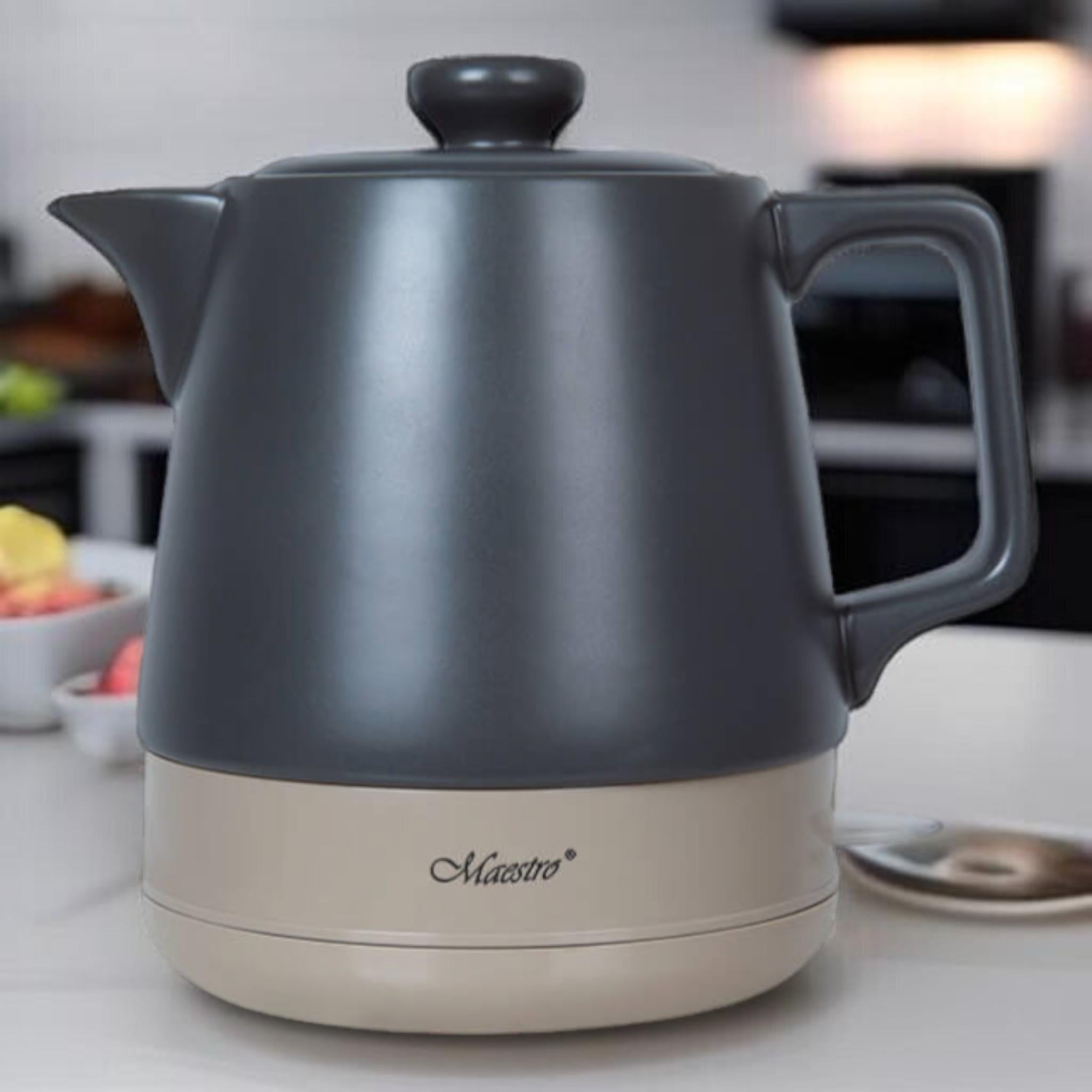 Електрочайник Maestro MR-071-BLACK керамічний корпус 1 л 1200 Вт Чорний (32531644)