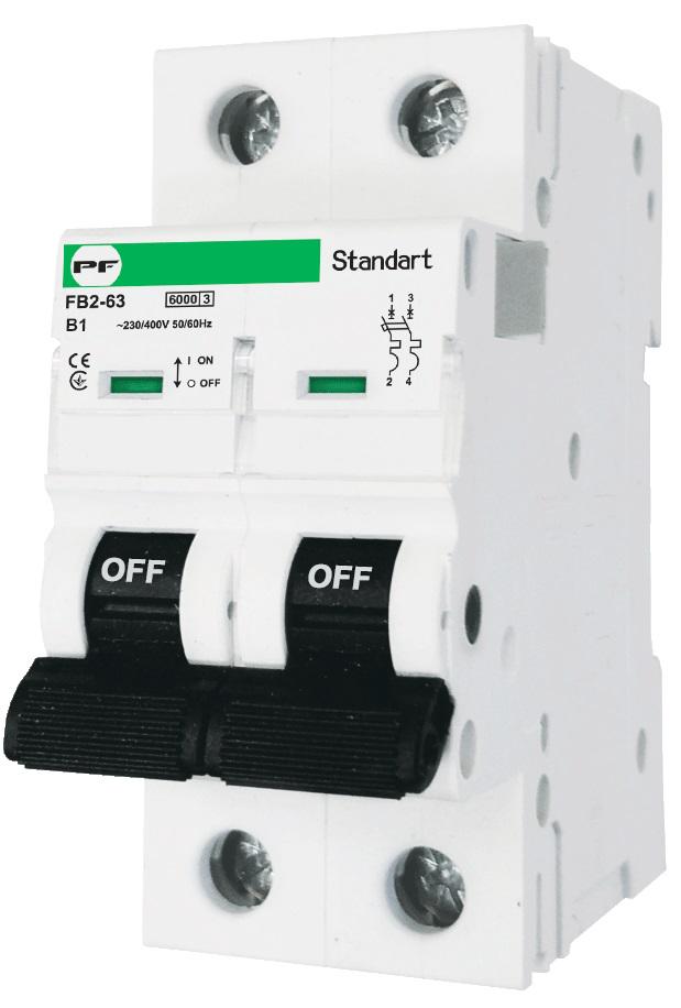 Вимикач автоматичний FB2-63 2P C 32A 6kA STANDART