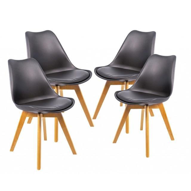 Кресло компьютерное офисное Bonro B-487 4 шт. Черный (42400486)