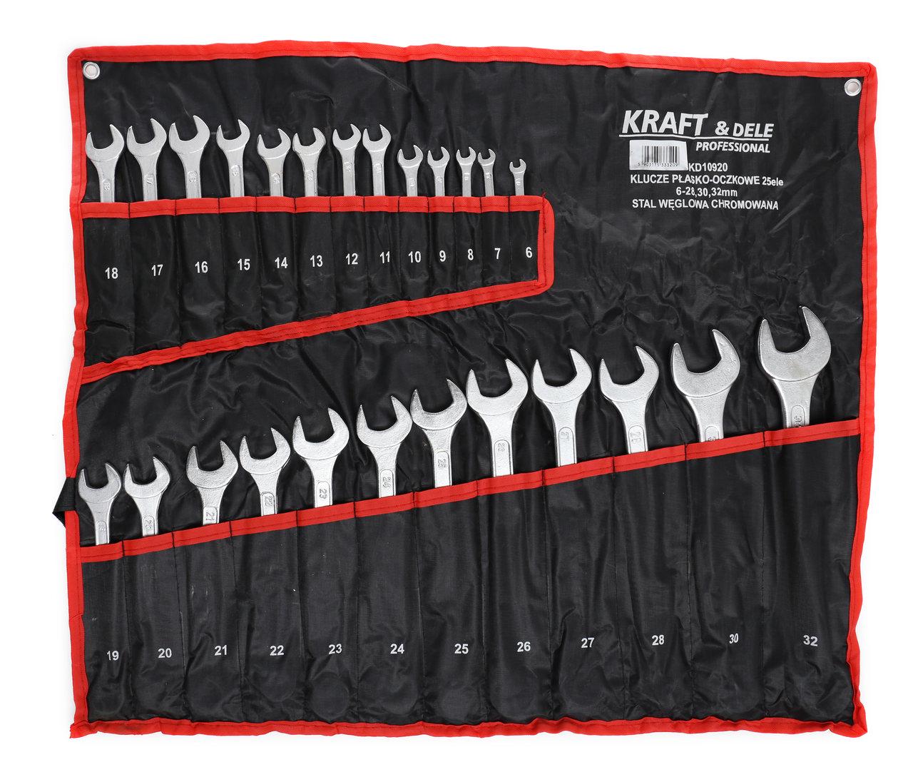 Набор ключей Kraft&Dele KD10920 6-28 30 32 мм 25 шт.