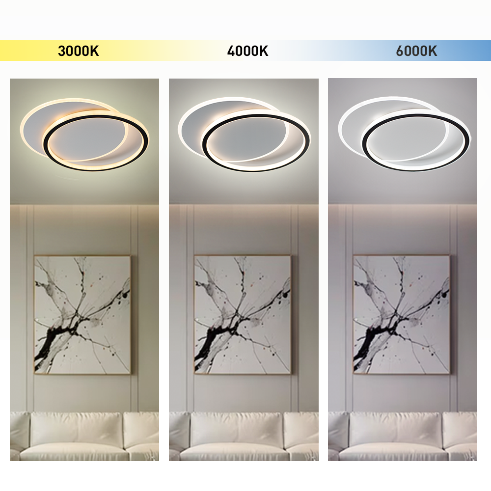 Люстра ESLLSE STANDART 2R с пультом 65 Вт 485x410x50 мм Черно-белый (10605) - фото 8 Люстра ESLLSE STANDART 2R с пультом 65 Вт 485x410x50 мм Черно-белый (10605) - фото 8