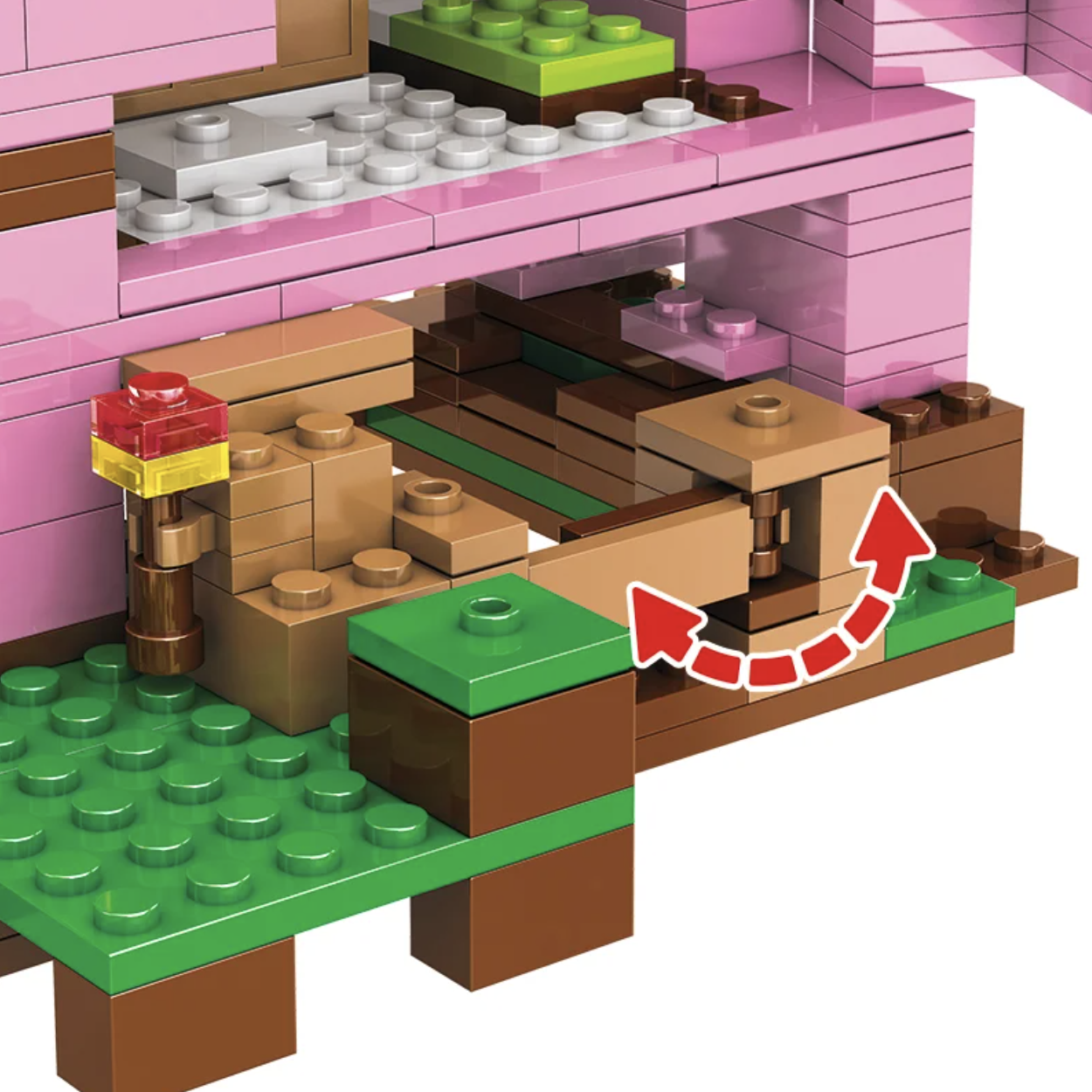 Конструктор My World Будинок-свиня 387 деталей (AA8004) - фото 5 Конструктор My World Будинок-свиня 387 деталей (AA8004) - фото 5