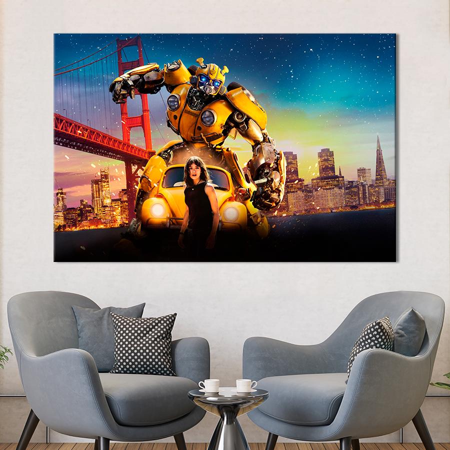 Настенний декор Герои фильма Бамблби 120x80 см (A12-1)