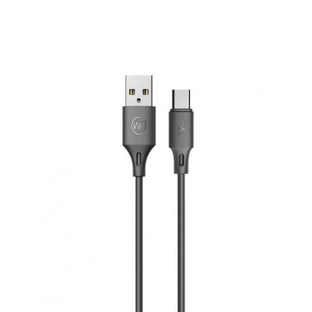 Кабель WK WDC-092a USB Type-C 2,1 А 1 м Чорний (6941027606803) - фото 1