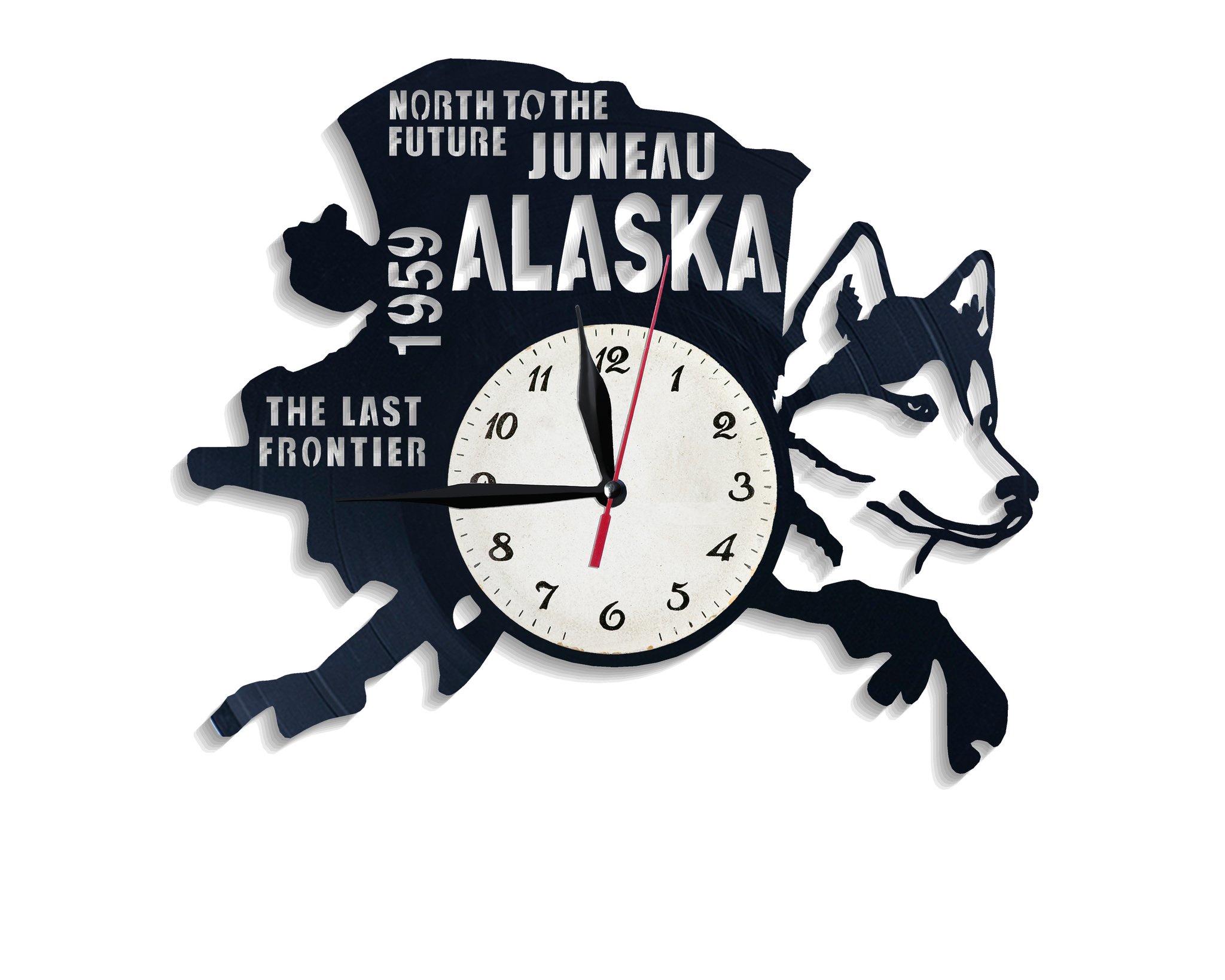 Часы настенные Аляска 2507 из виниловой пластинки