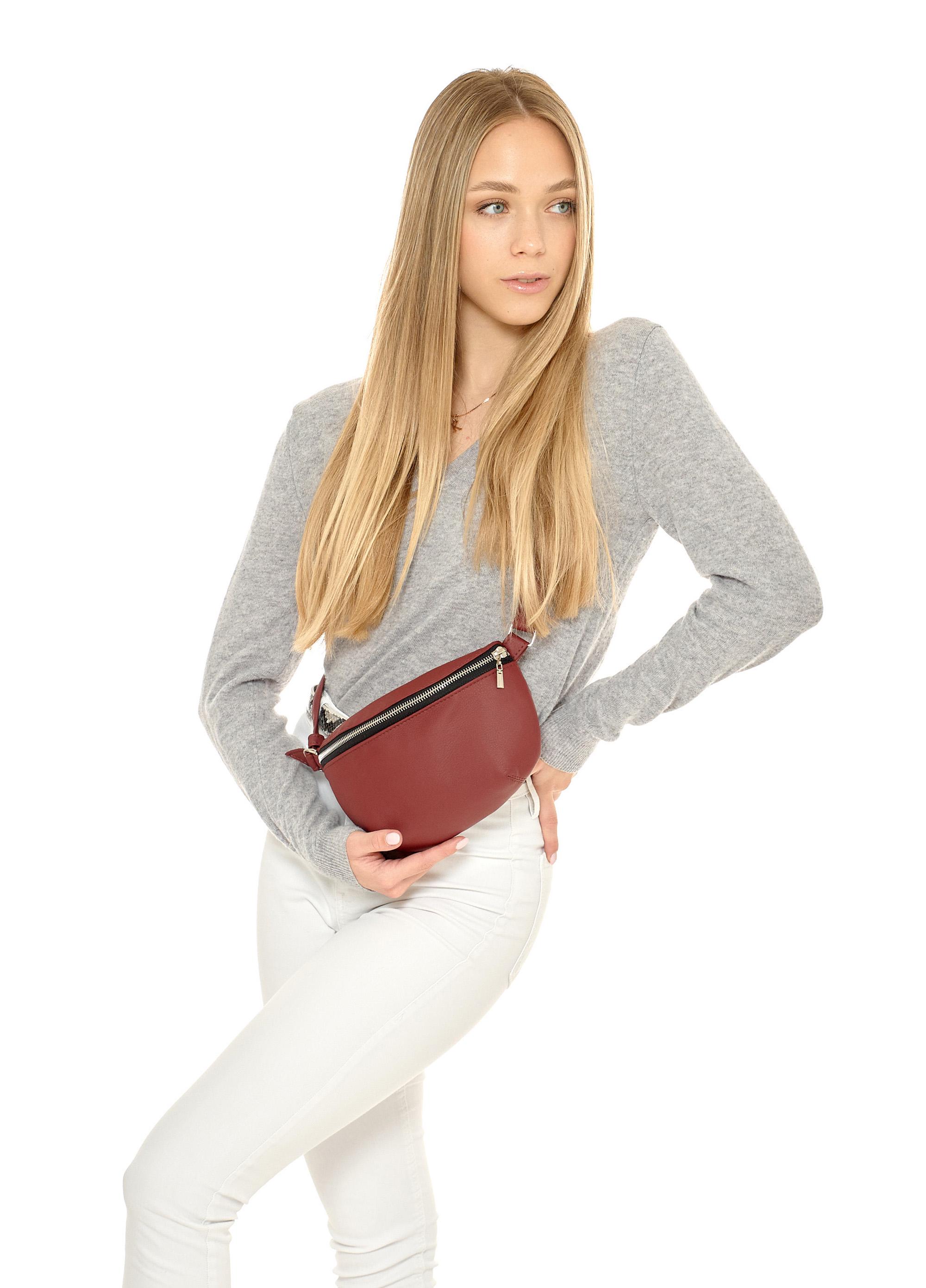 Сумка на пояс Sambag Polo SQS Бордо (17118)