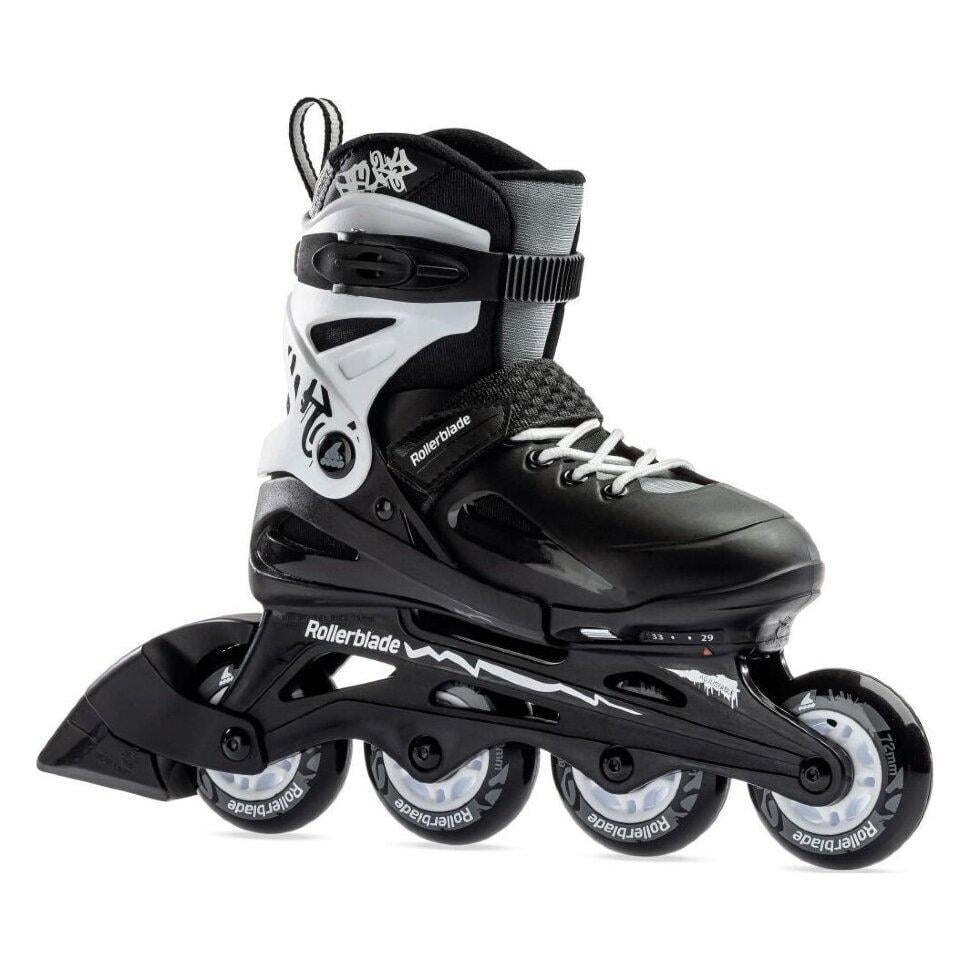 Ролики детские Rollerblade Fury р. 36,5-40,5 Черный/Белый