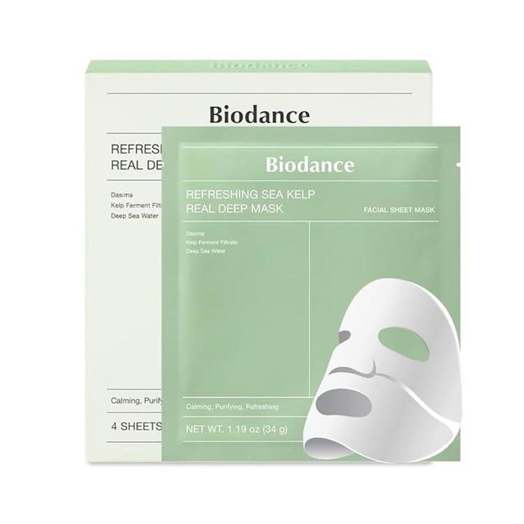 Маска гідрогелева заспокійлива Biodance Refreshing Sea Kelp Real Deep Mask з морськими водоростями 34 г (Т000516)