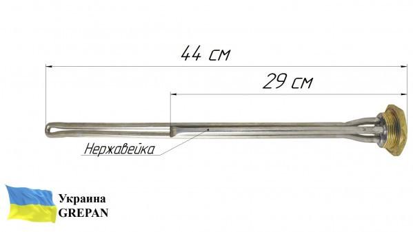 Батарейный тэн Grepan 1200W 220V резьба 1 1/4" правая и левая нержавеющая сталь (bat025) - фото 3