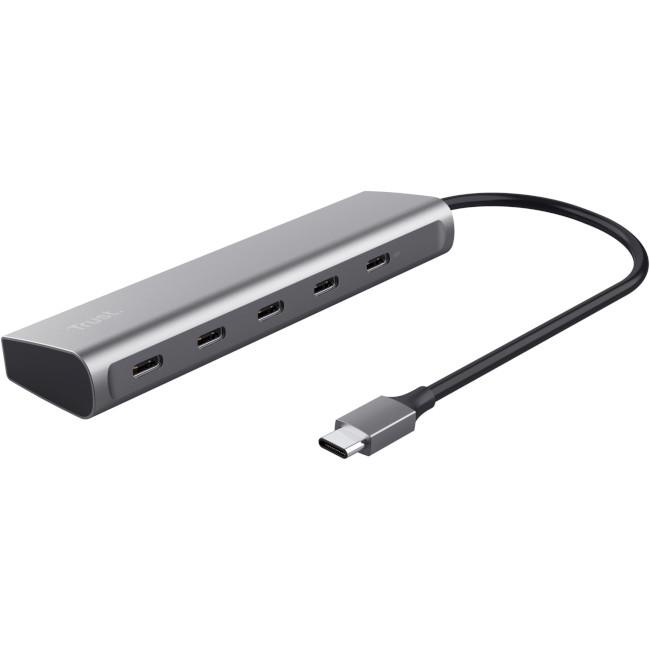 USB-хаб Trust Halyx 5-Port USB-C Hub Сірий (25136)