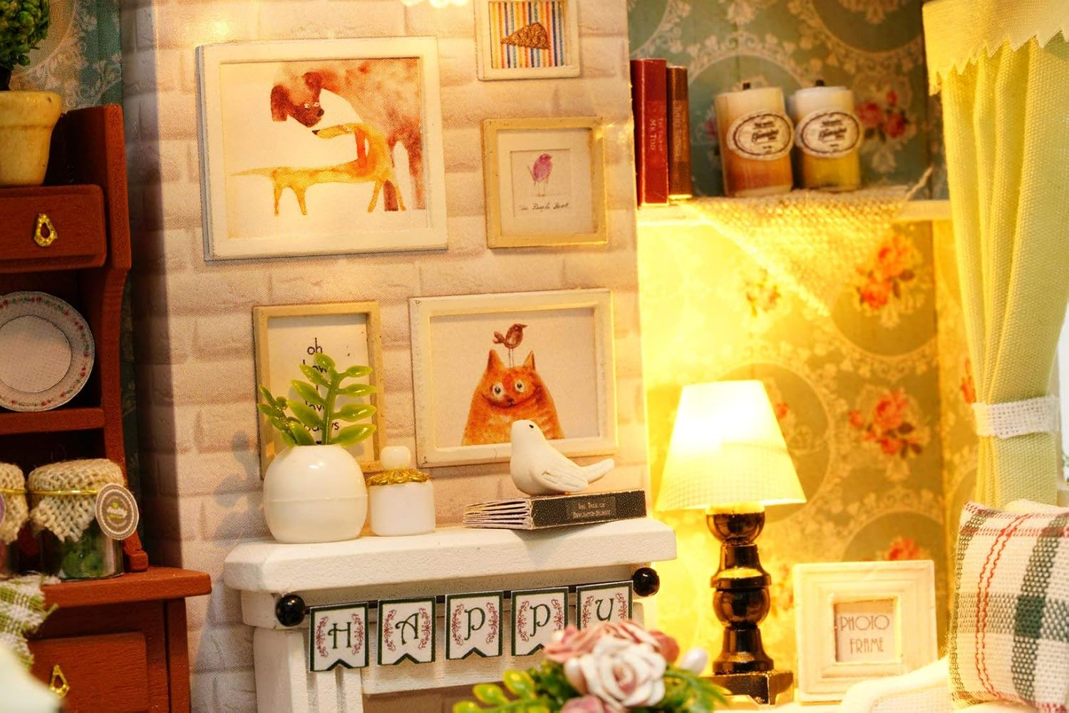 Конструктор дитячий DIY Cute Room 8008-D Вітальня з верандою та каміном (784780598) - фото 4 Конструктор дитячий DIY Cute Room 8008-D Вітальня з верандою та каміном (784780598) - фото 4