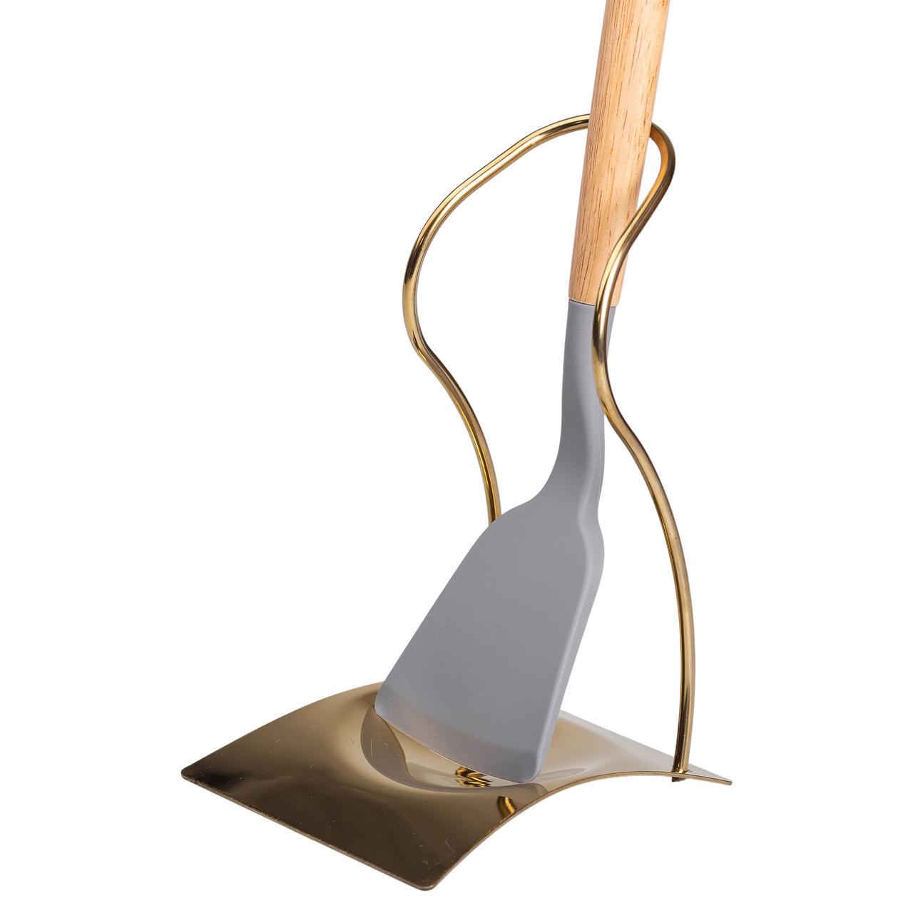 Підставка під ополоник лопаточку або ложку 12×10.5×17 см Золото HP-19-15-G - фото 7 Підставка під ополоник лопаточку або ложку 12×10.5×17 см Золото HP-19-15-G - фото 7