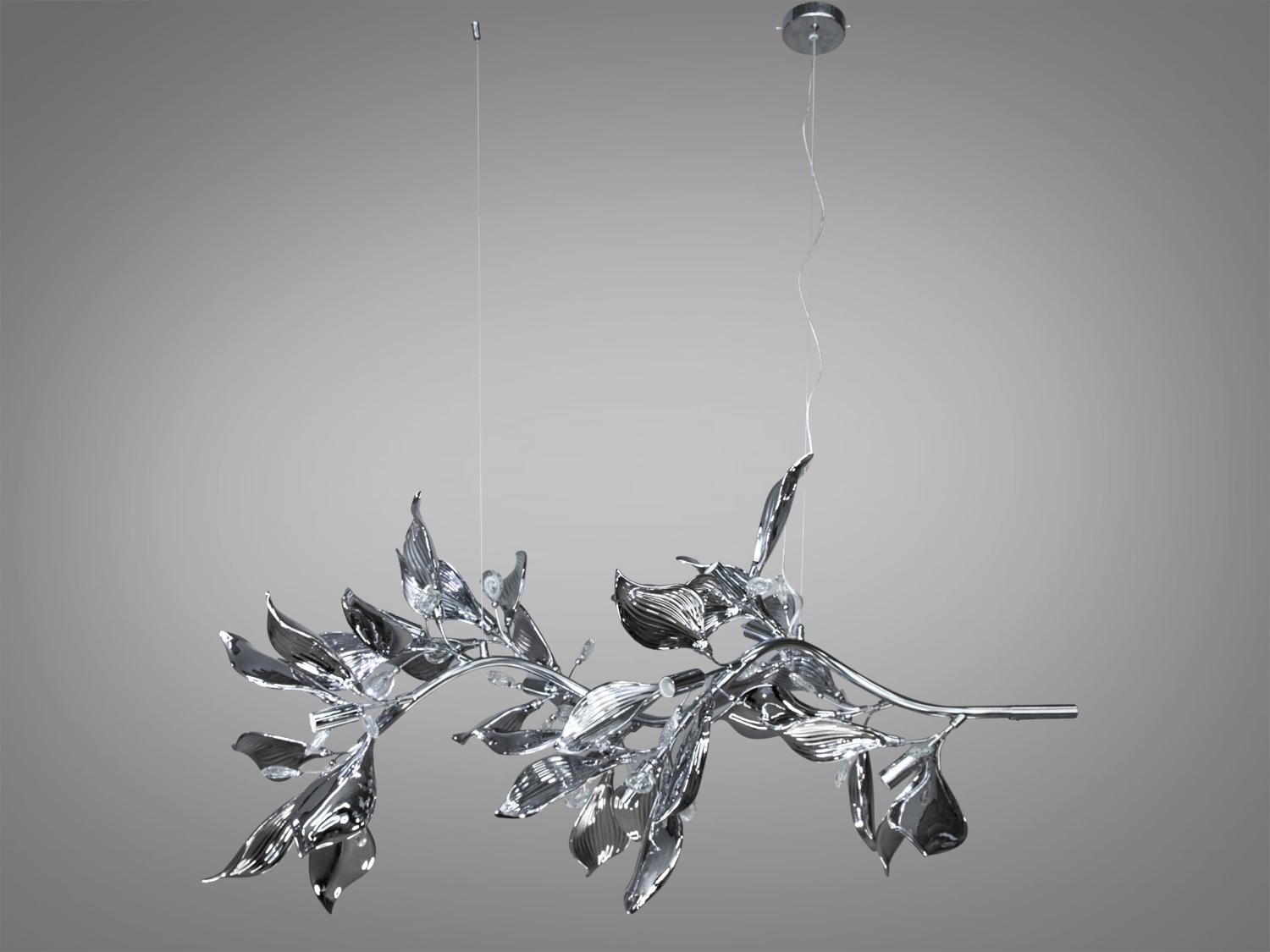 Люстра з порцеляновими елементами на 12 ламп (7229-12PL HR) - фото 2