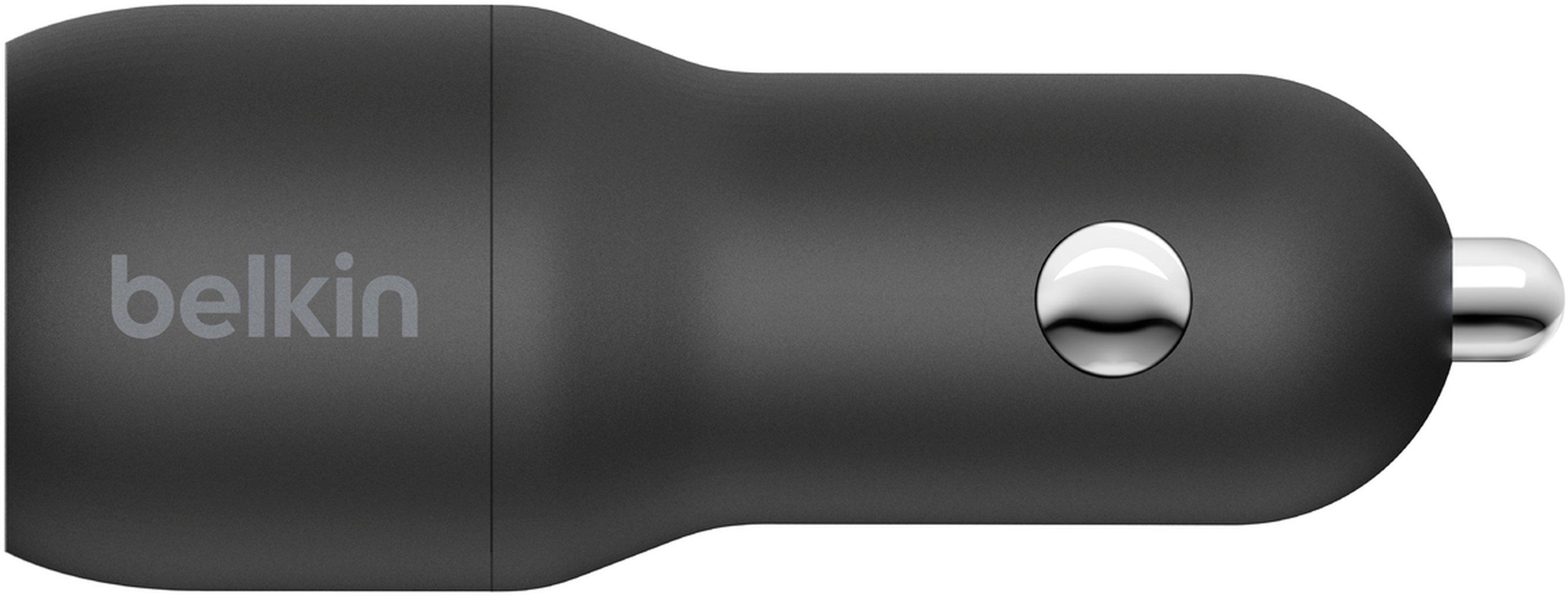 Зарядное устройство в авто Belkin 24 Вт 2хUSB-A со световым индикатором Черный (CCB001BTBK)