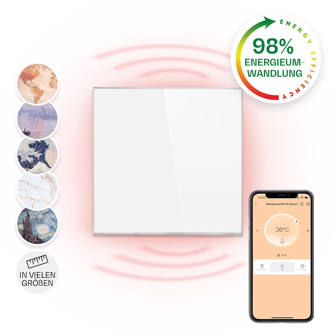 Обогреватель инфракрасный Klarsteim Wonderwall 36 Smart 60x60 см 360 W IP24 - фото 11