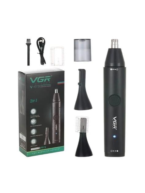Триммер бритва для стрижки волос на лице VGR V 613/ 9571 с насадками USB