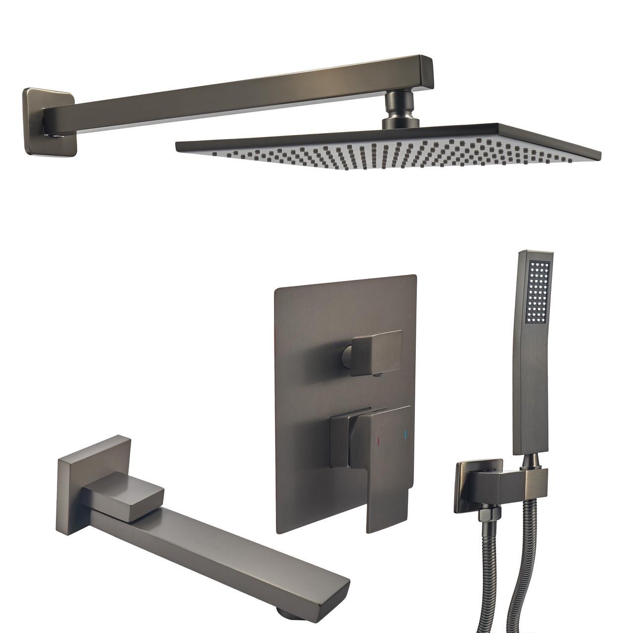 Душова система для прихованого монтажу GPKV-02 Графітовий (2542225291)