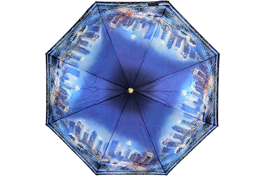 Парасолька складна Три Слона повний автомат Синій (L3835-02)