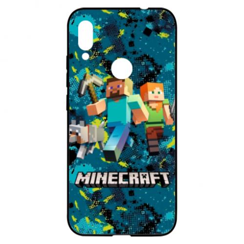 Чехол для Xiaomi Redmi Note 7 Minecraft Steve Alex And Dog (6848345-2-134799)
