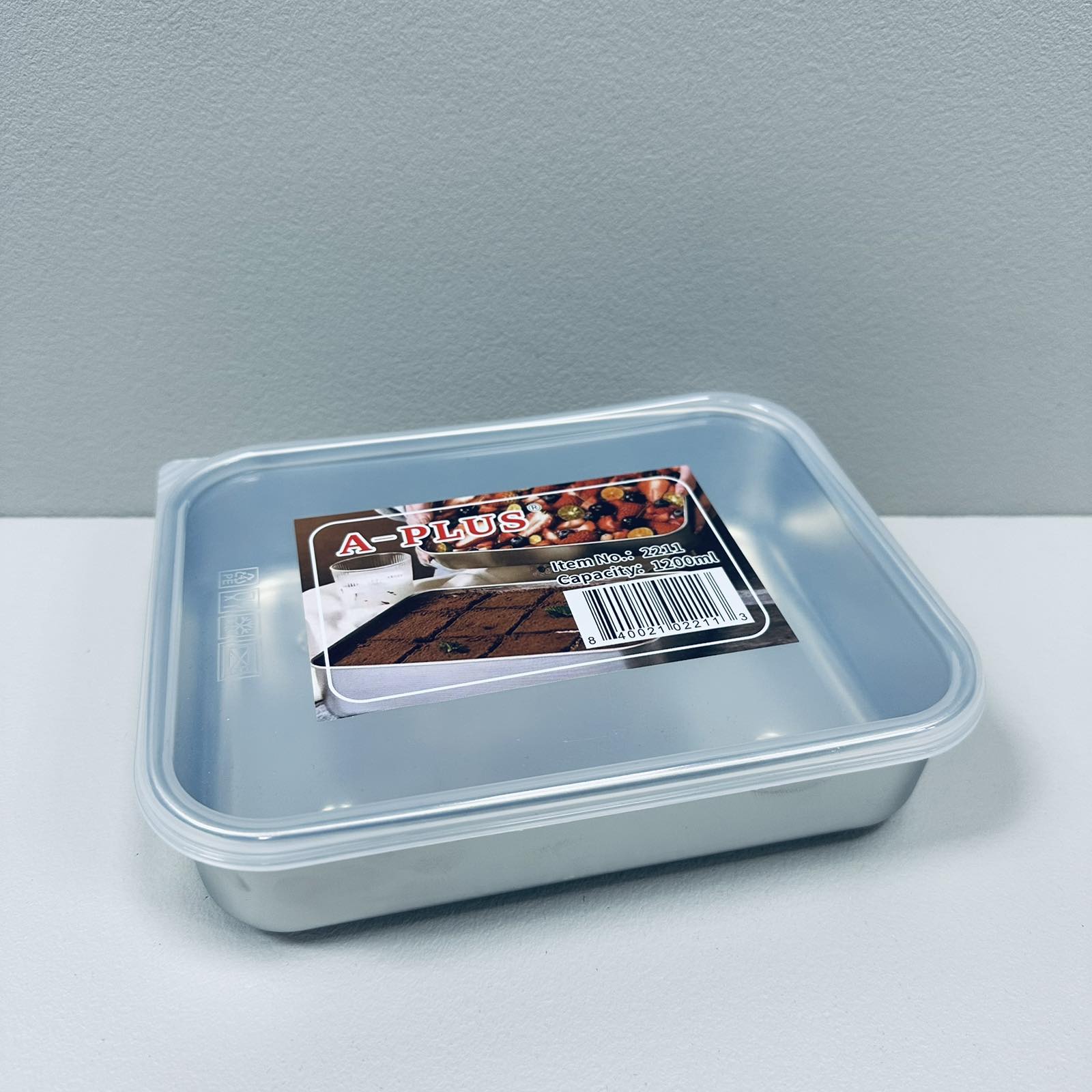 Лоток с крышкой A-Plus 2211 из нержавеющей стали 1200 мл 20,3х15,7х4 см Стальной (23582) - фото 4 Лоток с крышкой A-Plus 2211 из нержавеющей стали 1200 мл 20,3х15,7х4 см Стальной (23582) - фото 4