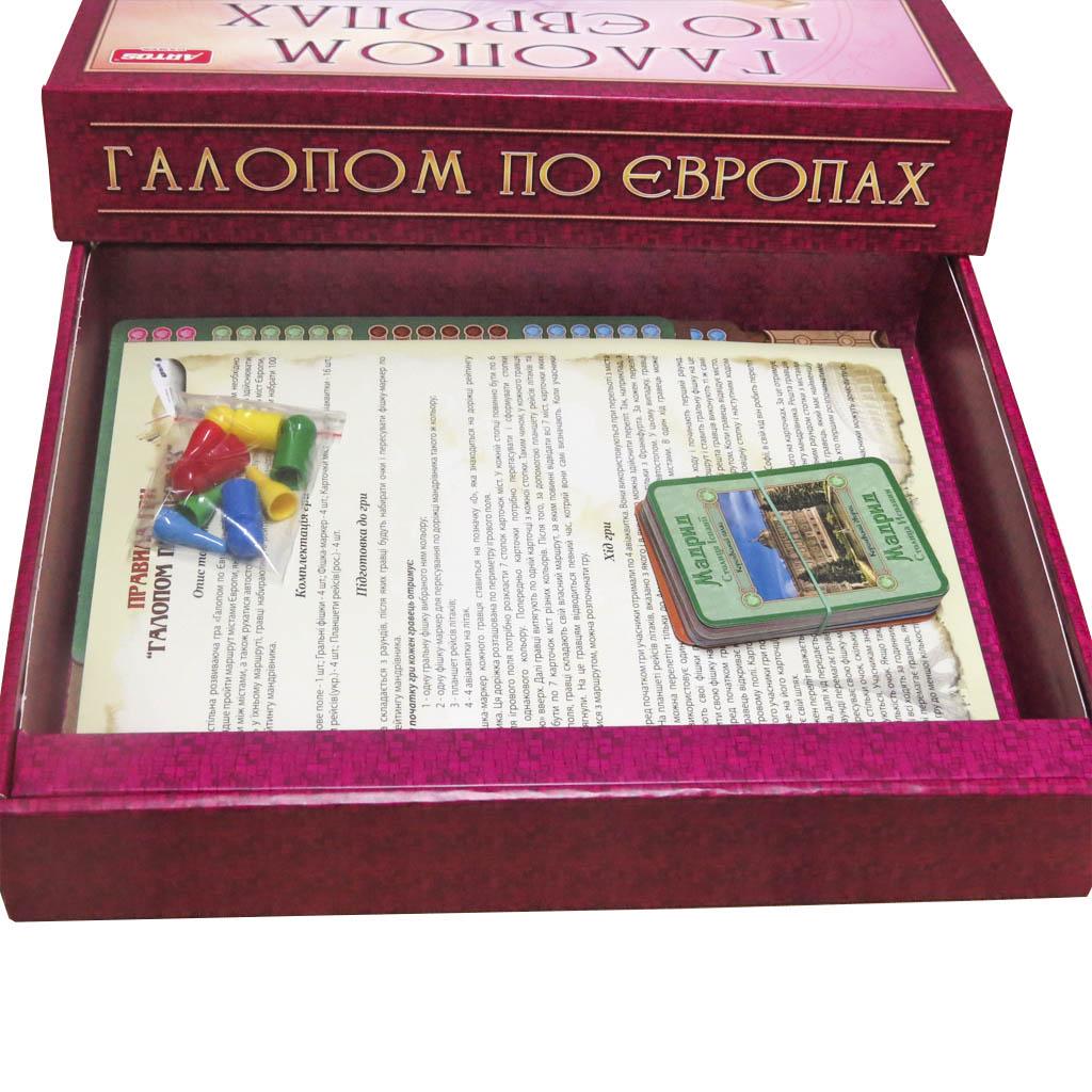 Настільна гра ARTOS GAMES Галопом по Європі Різнокольоровий (SR-113-N-1000) - фото 8 Настільна гра ARTOS GAMES Галопом по Європі Різнокольоровий (SR-113-N-1000) - фото 8