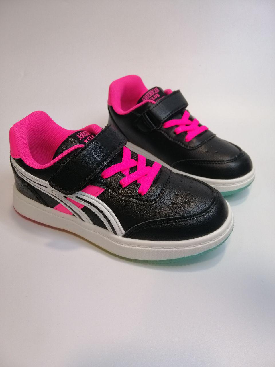 Кросівки для дівчинки American Club р. 32 20 см Чорний (71/33)