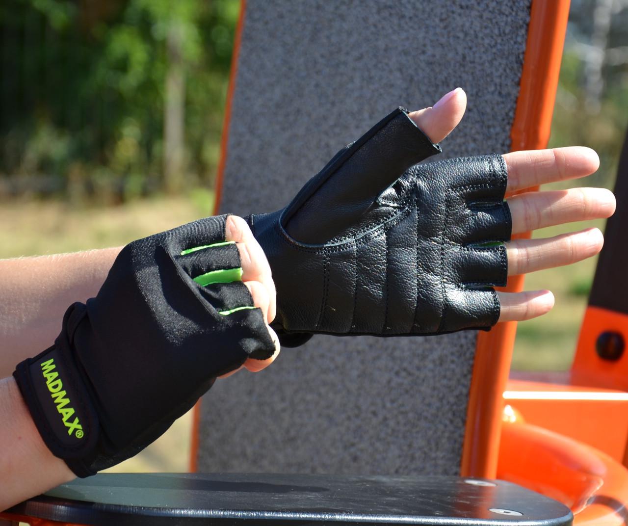 Перчатки для фитнеса MadMax MFG-251 Rainbow S Green (A-012603) - фото 8 Перчатки для фитнеса MadMax MFG-251 Rainbow S Green (A-012603) - фото 8